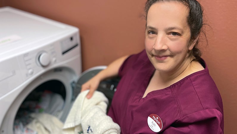 A recent graduate from Climb’s Certified Nursing Assistant training in Gillette.